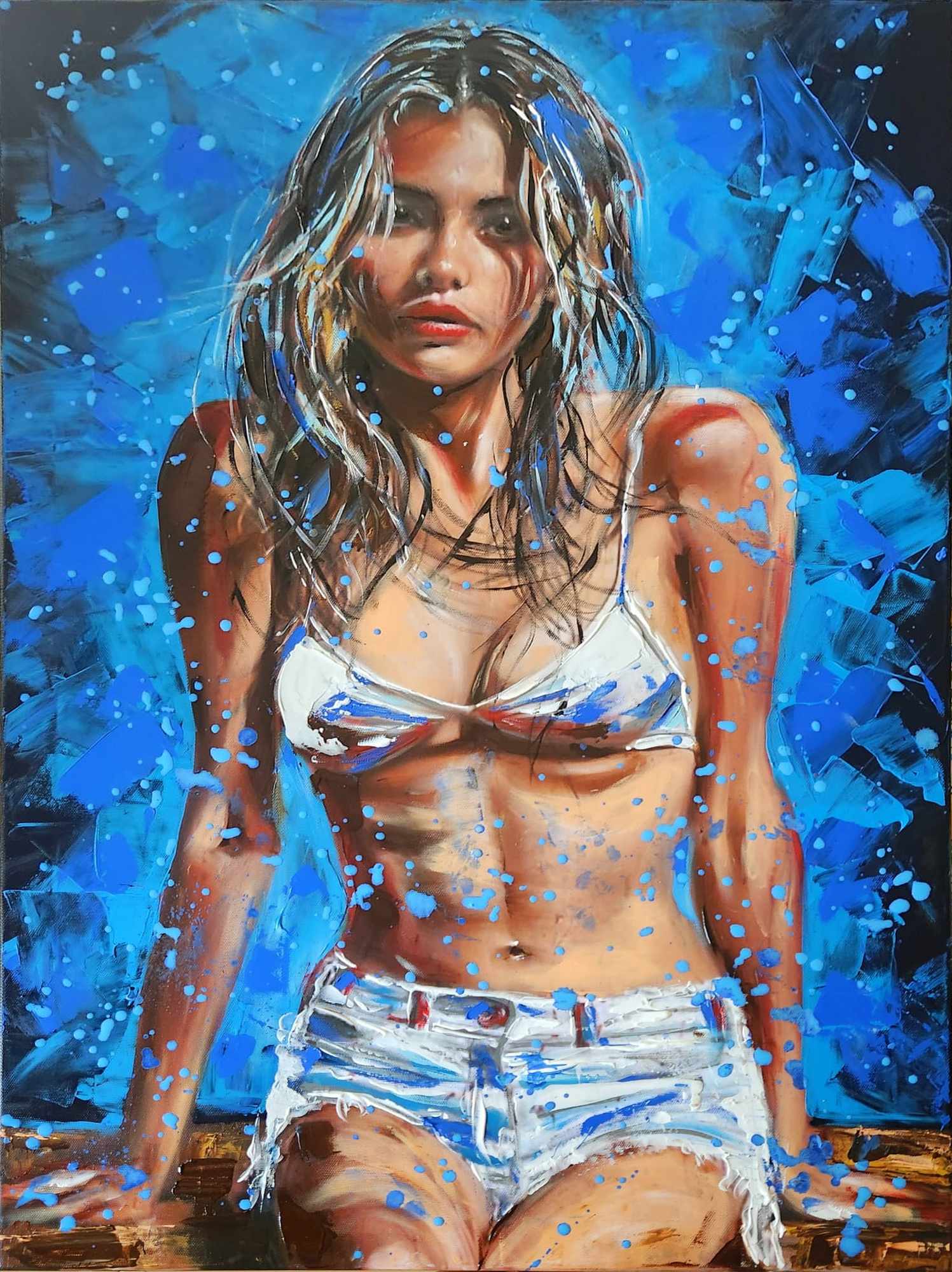 ArteDiAlina.com painting: Love is Blue